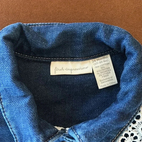 First Impressions Denim Jacket patchwork - Picture 5 of 6